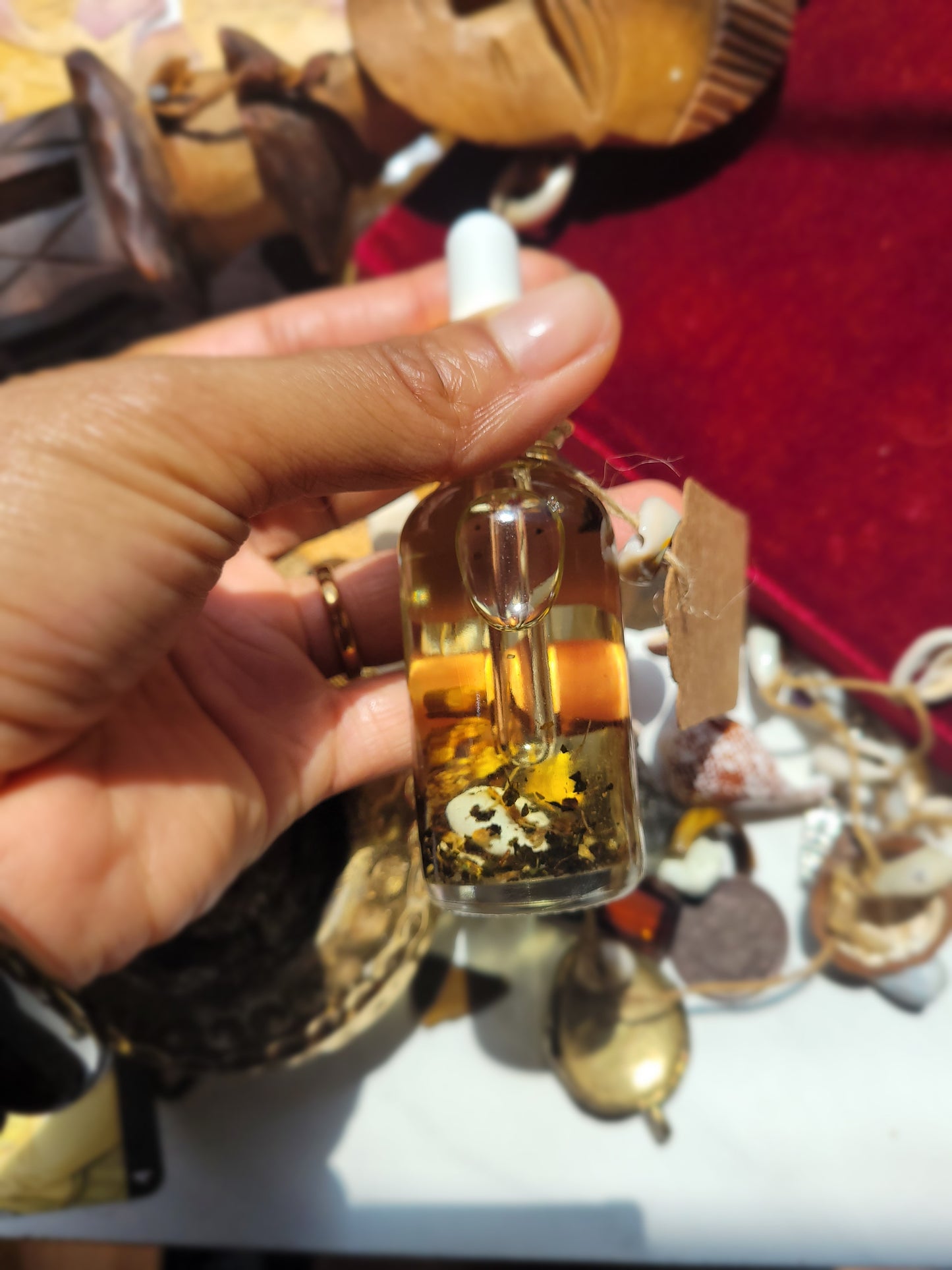 Big Angie conquer oil, Angelica Root, Guardian Oil, Hoodoo, Wicca, Witchcraft, Spiritual Oil