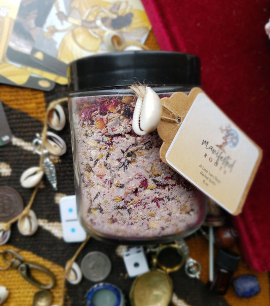 A Love Lorn Rose, Bath Soak, Bath Salt, Hoodoo, Pagan, Witchcraft